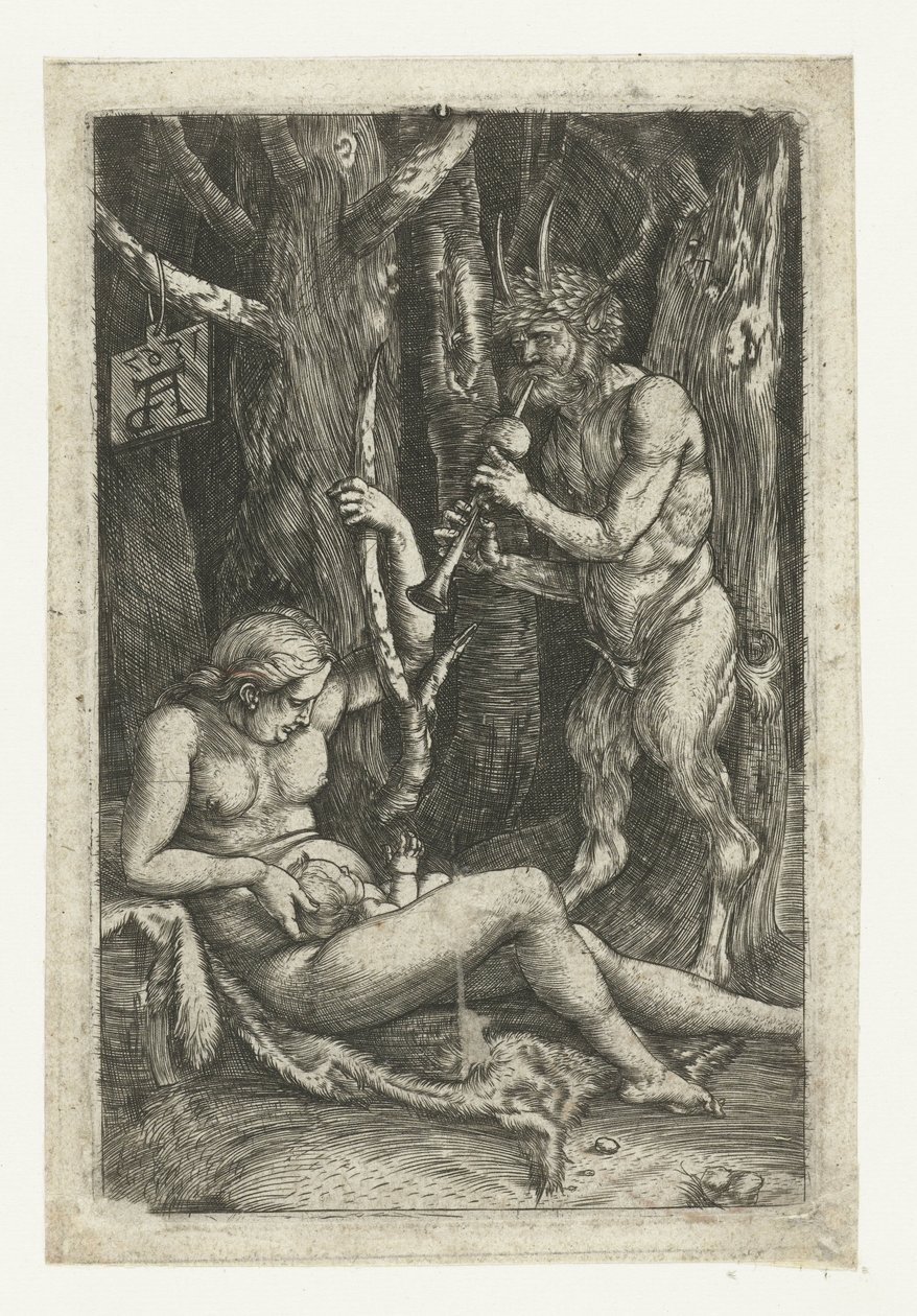The Satyr Family by Monogrammist AD