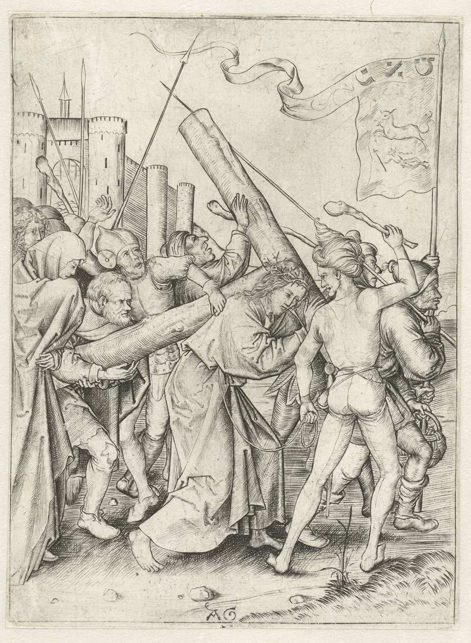Carrying of the Cross (Passion Story) by Monogrammist AG