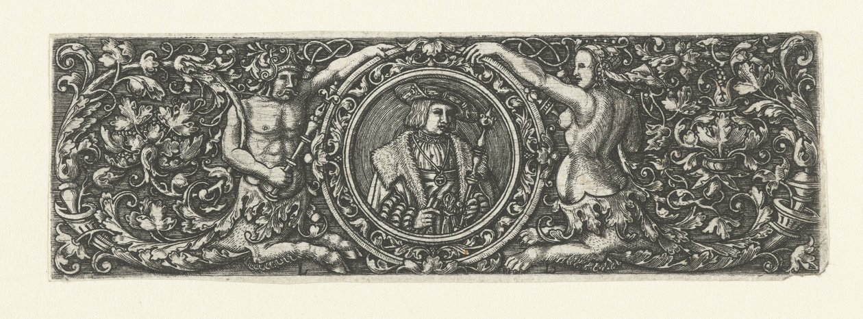 Frieze with Portrait of Maximilian I in a Medallion by Monogrammist LB (Nederlanden)