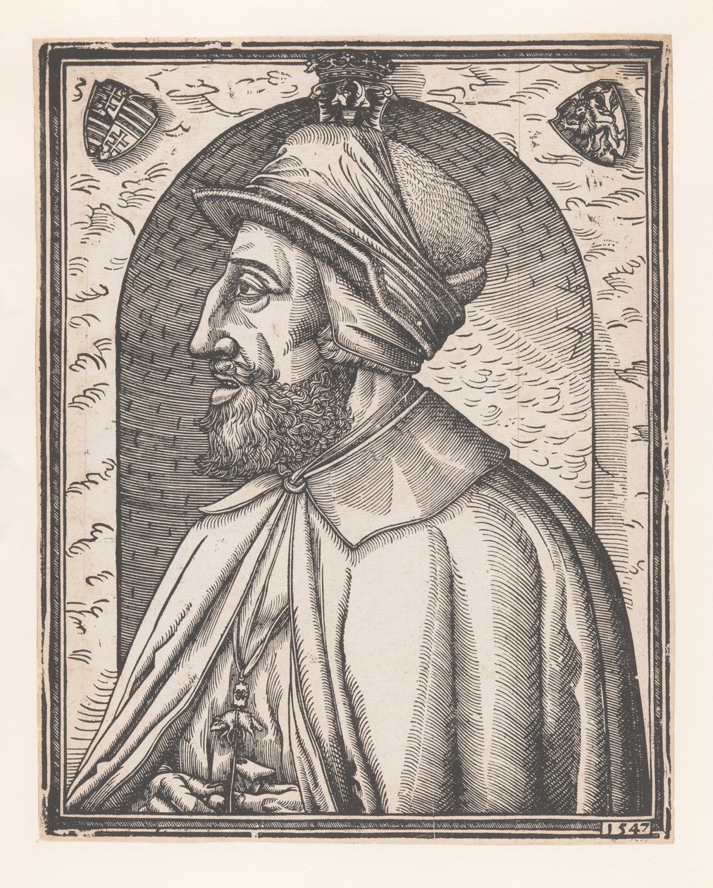 Portrait of Ferdinand I of Habsburg, German Emperor by Monogrammist MR
