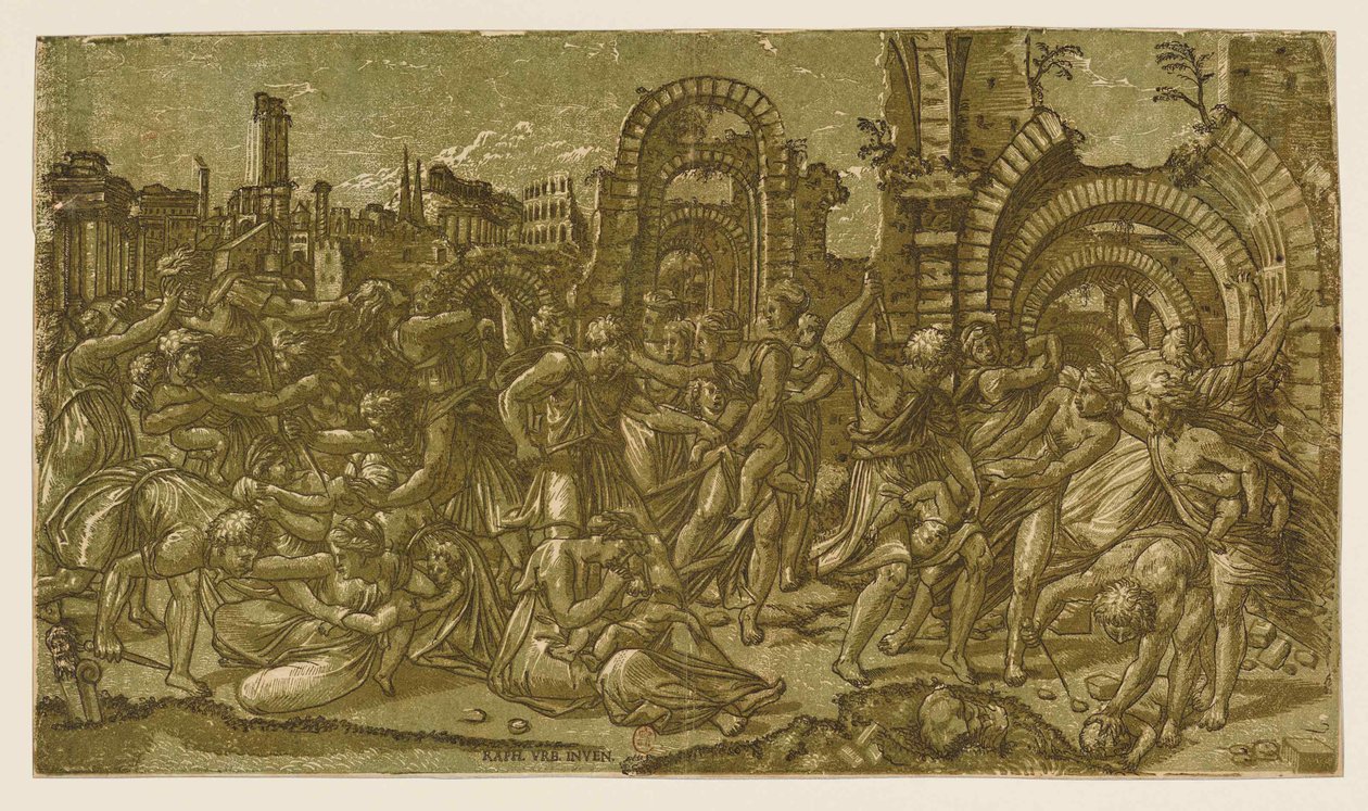 The Massacre of the Innocents After Raphael by Monogrammist NDB