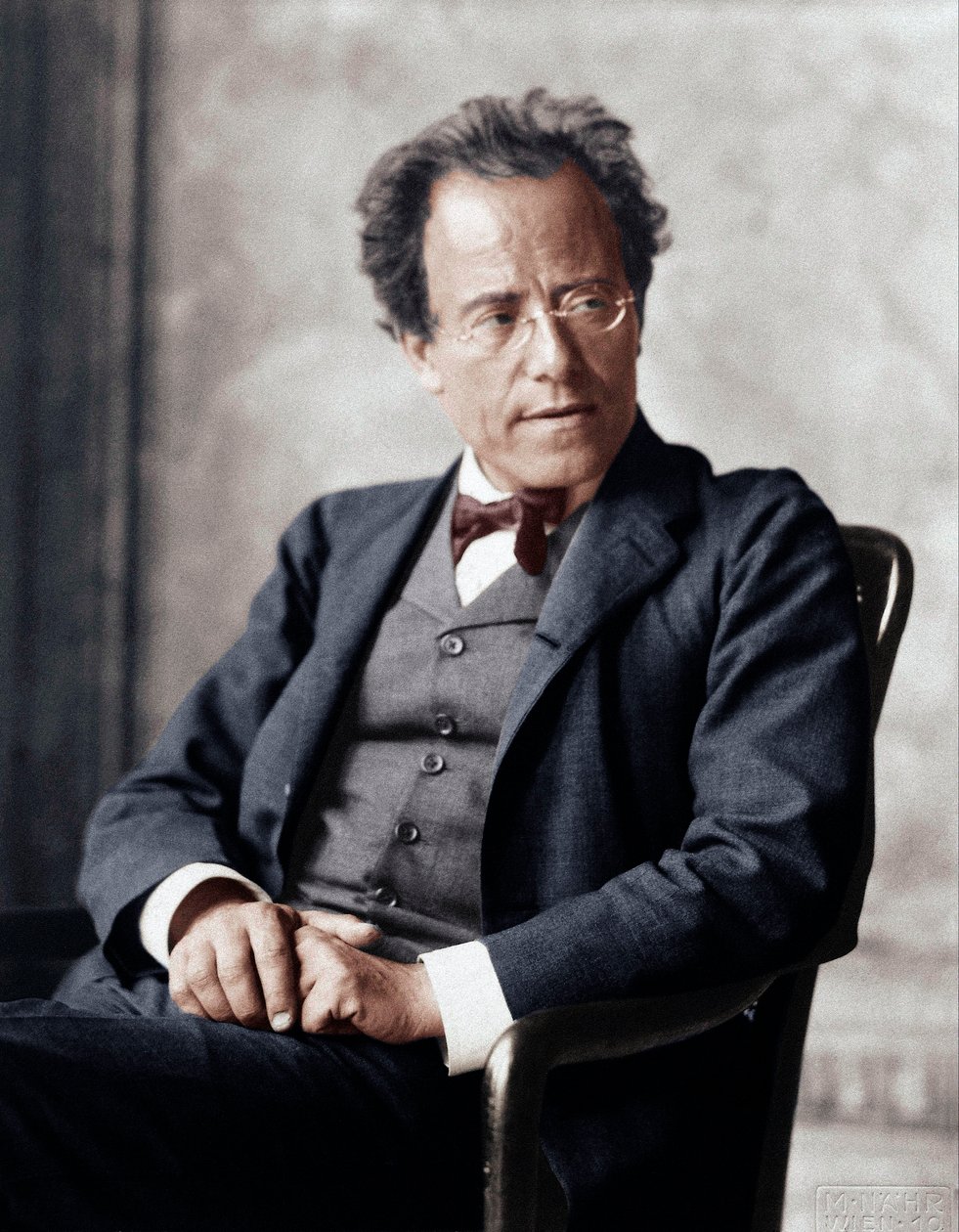 Gustav Mahler at the Vienna Opera House by Moritz Nähr