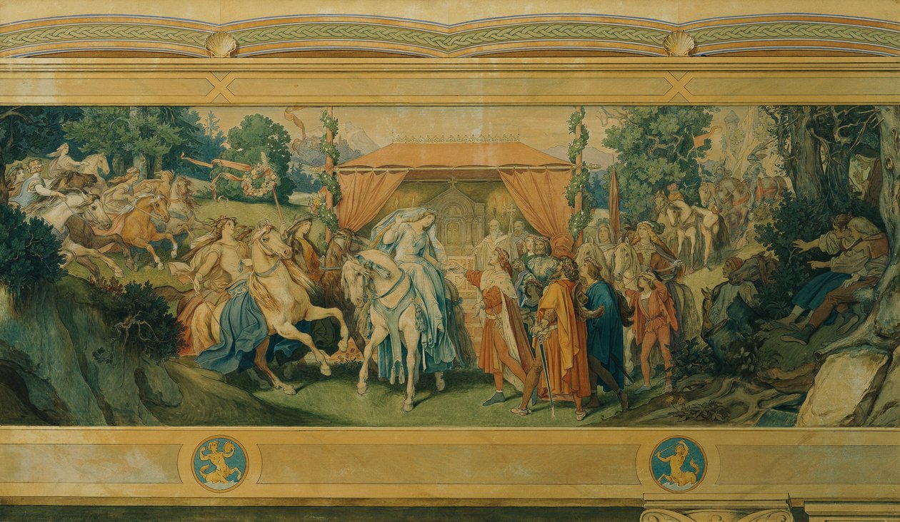 The Beautiful Melusine: III. The Bride by Moritz Ludwig von Schwind