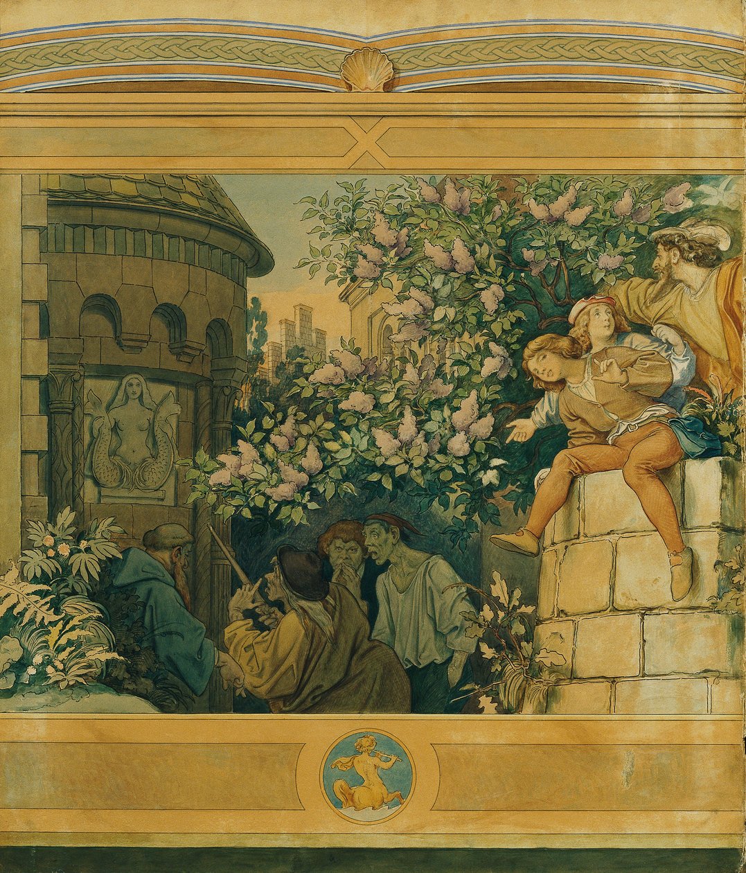 The Beautiful Melusine: VI. The Evil Tongues by Moritz Ludwig von Schwind