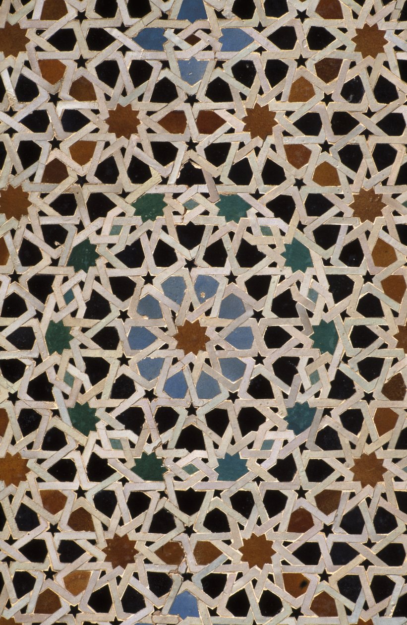 Bou Inania Madrasa, zellij tilework by Moroccan School