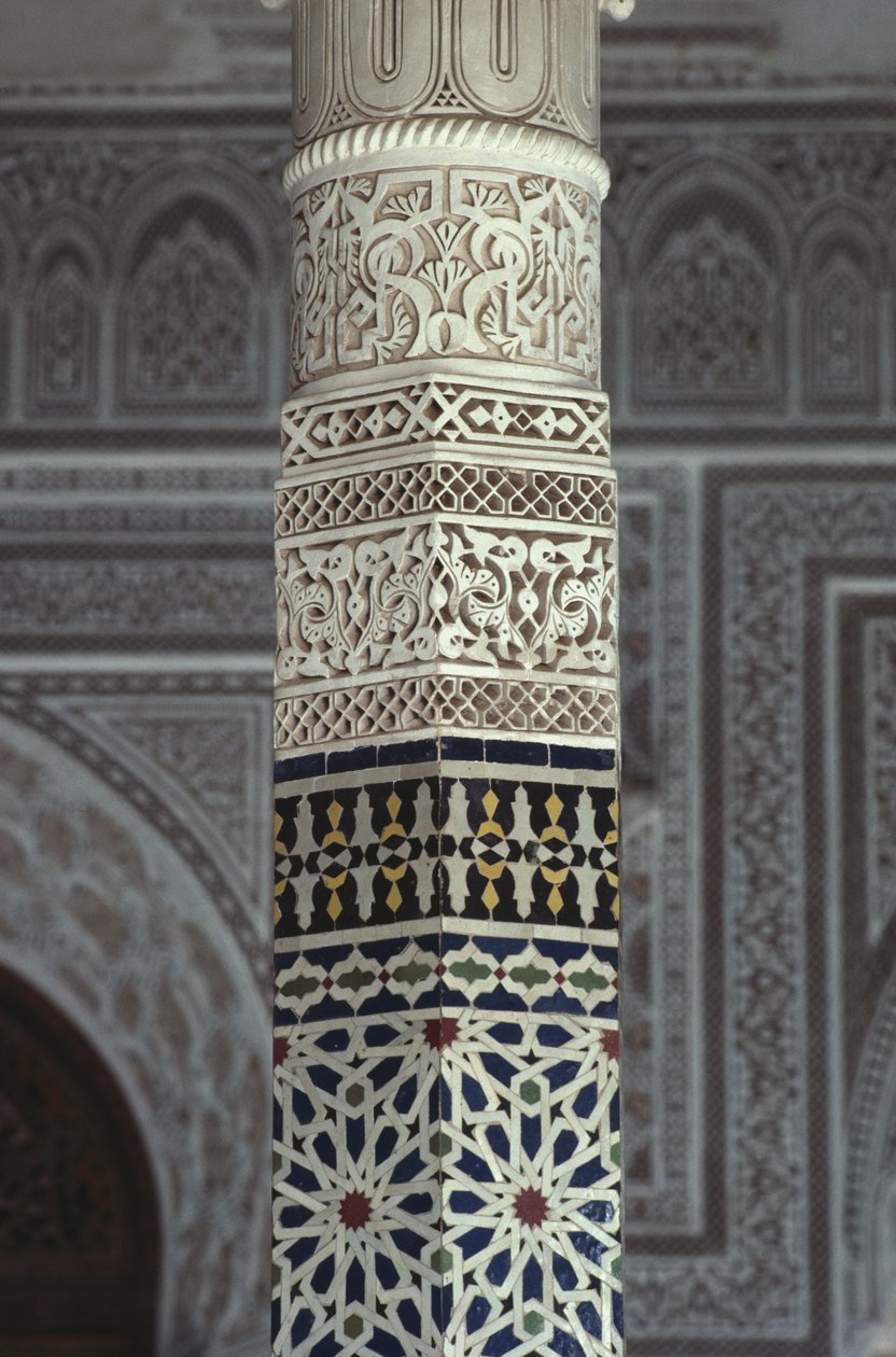 Kasbah of Thamiel Glaoui, zellij tilework (detail) by Moroccan School