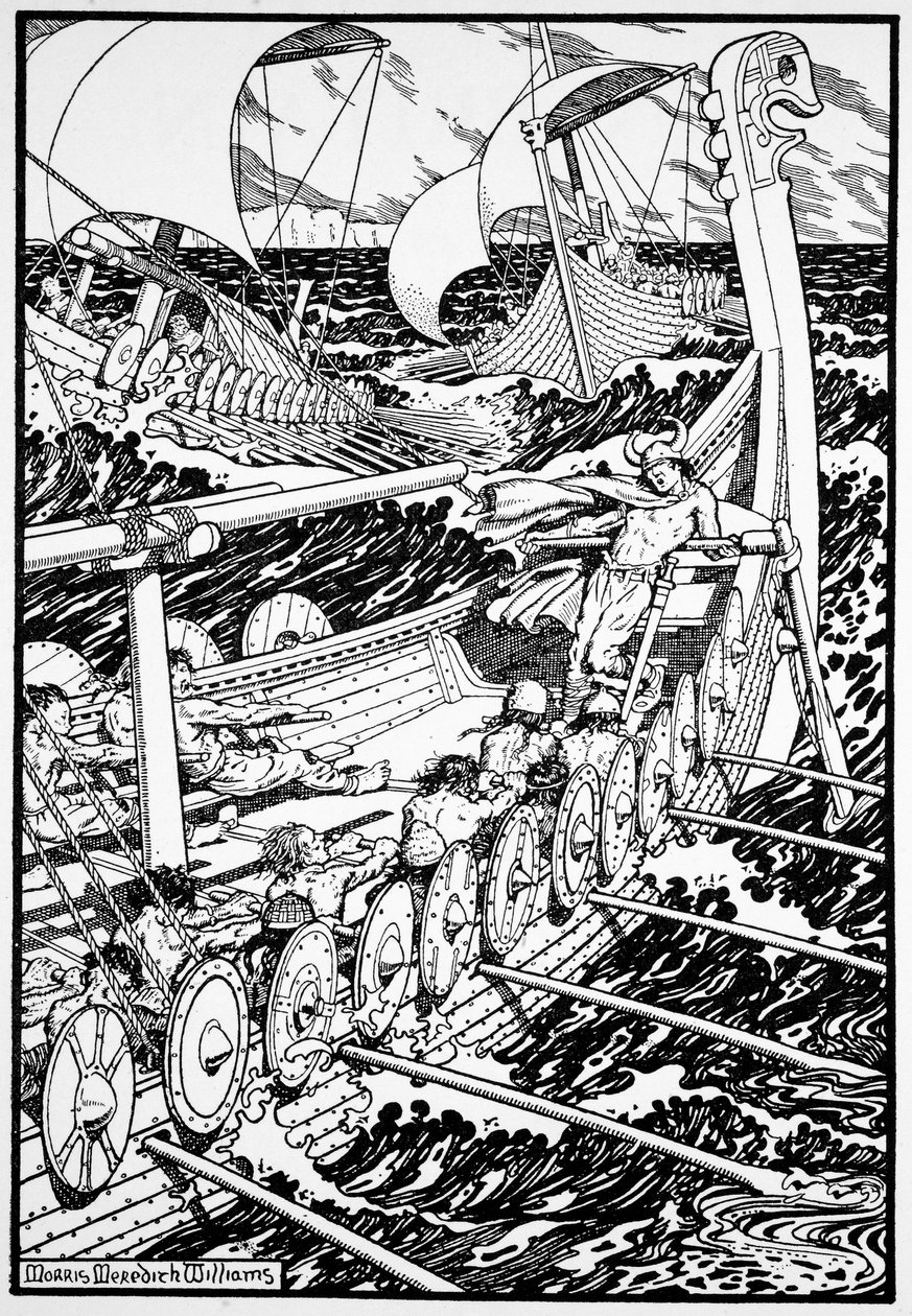 The Coming of the Northmen, 1913 by Morris Meredith Williams