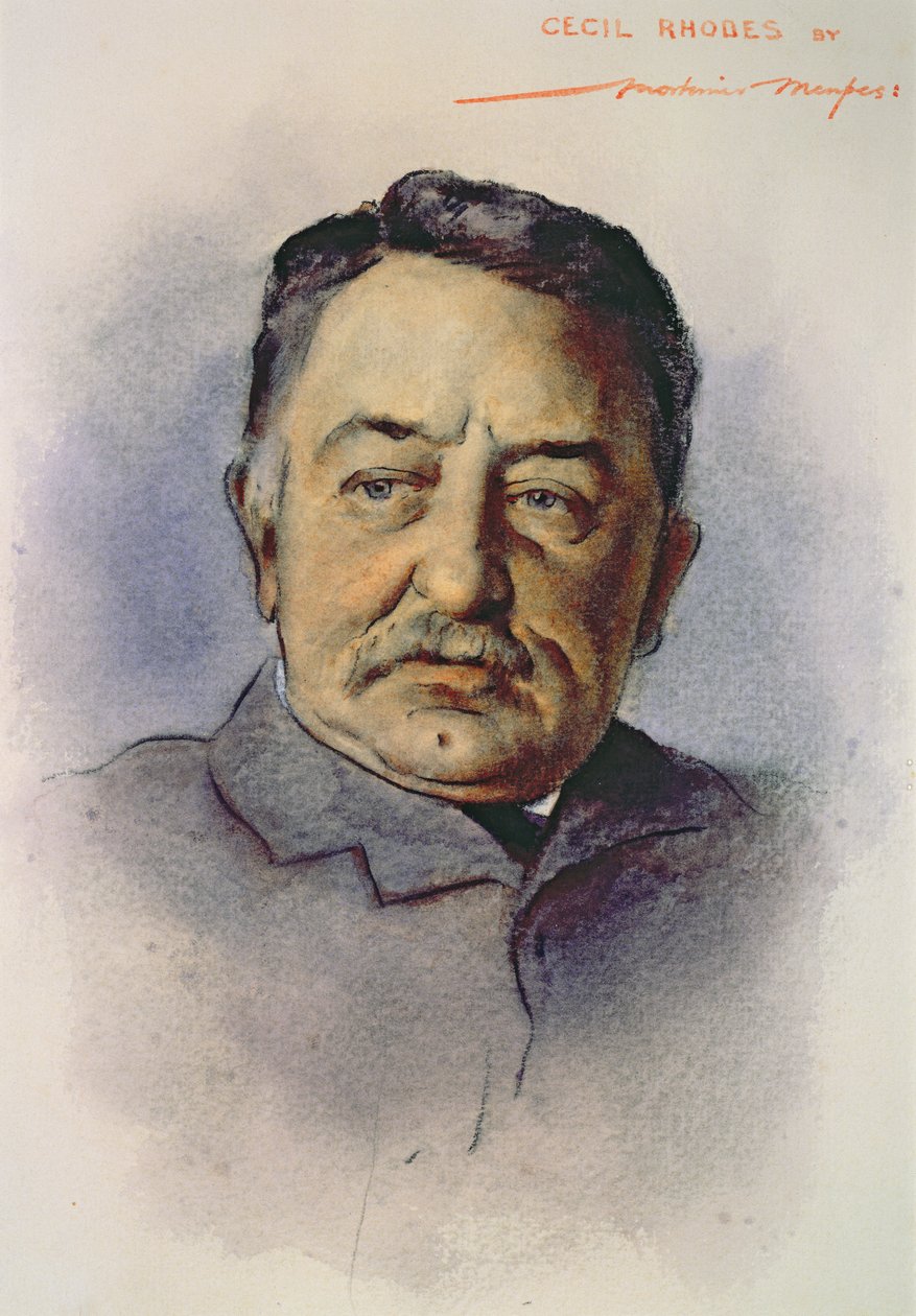 Portrait of Cecil Rhodes by Mortimer Ludington Menpes
