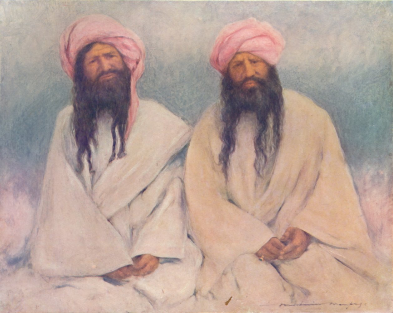 Two Baluch Chiefs, 1903 by Mortimer L Menpes