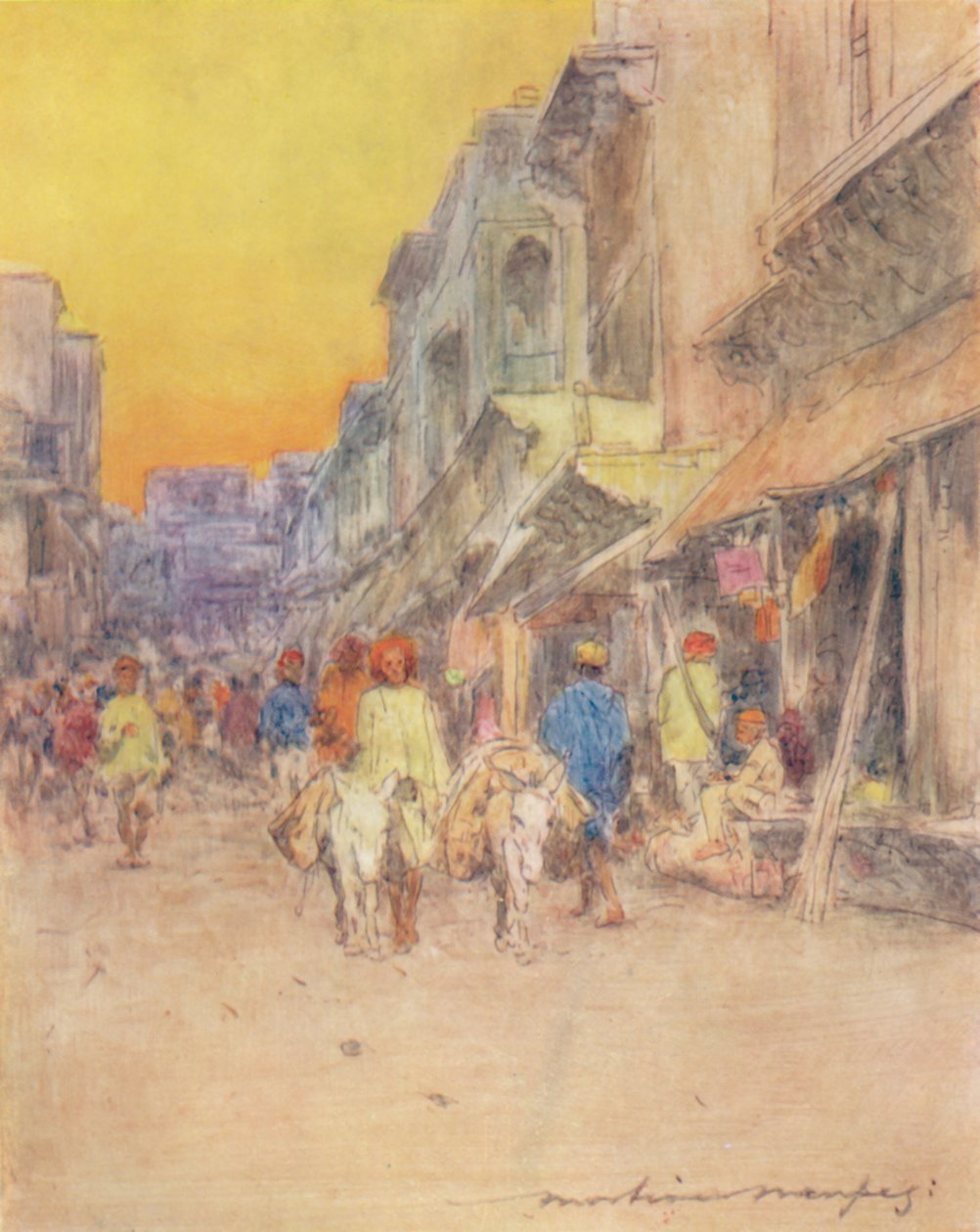 A Quiet Street, 1905 by Mortimer Ludington Menpes