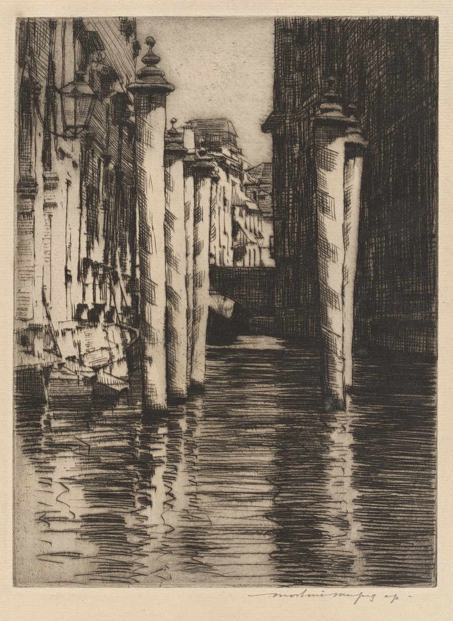 A Narrow Canal, Venice by Mortimer Menpes