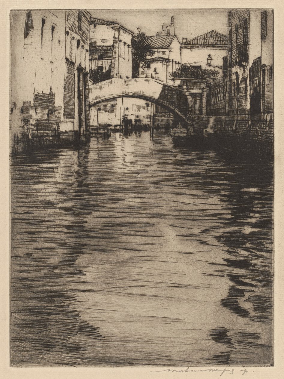 Reflections, Venice (Bridge of Luciano, Grand Canal) by Mortimer Menpes