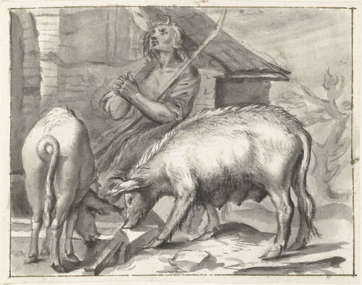 Farmyard with Poultry by Moses Ter Borch