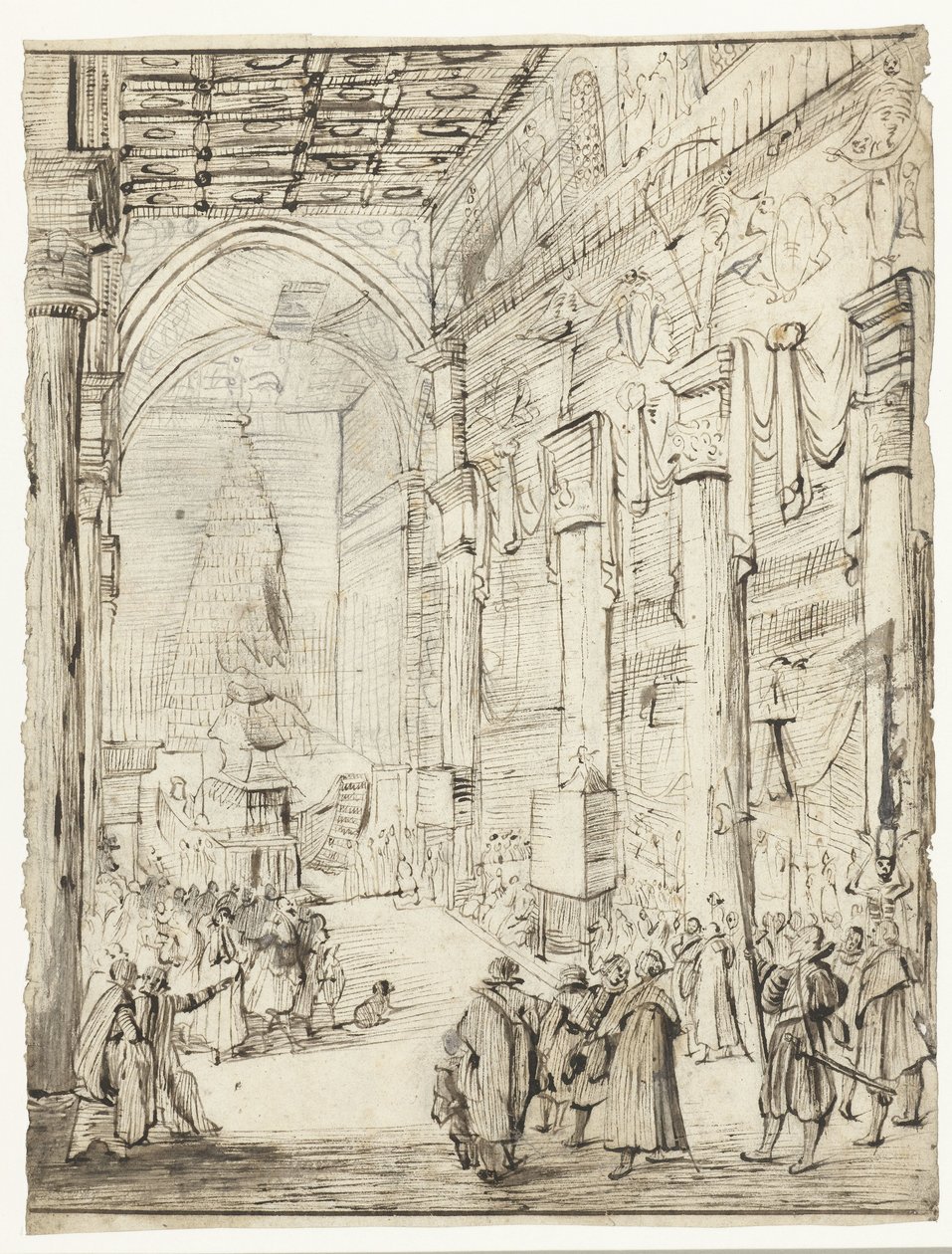 Catafalque of Emperor Matthias of Austria by Moses Ter Borch