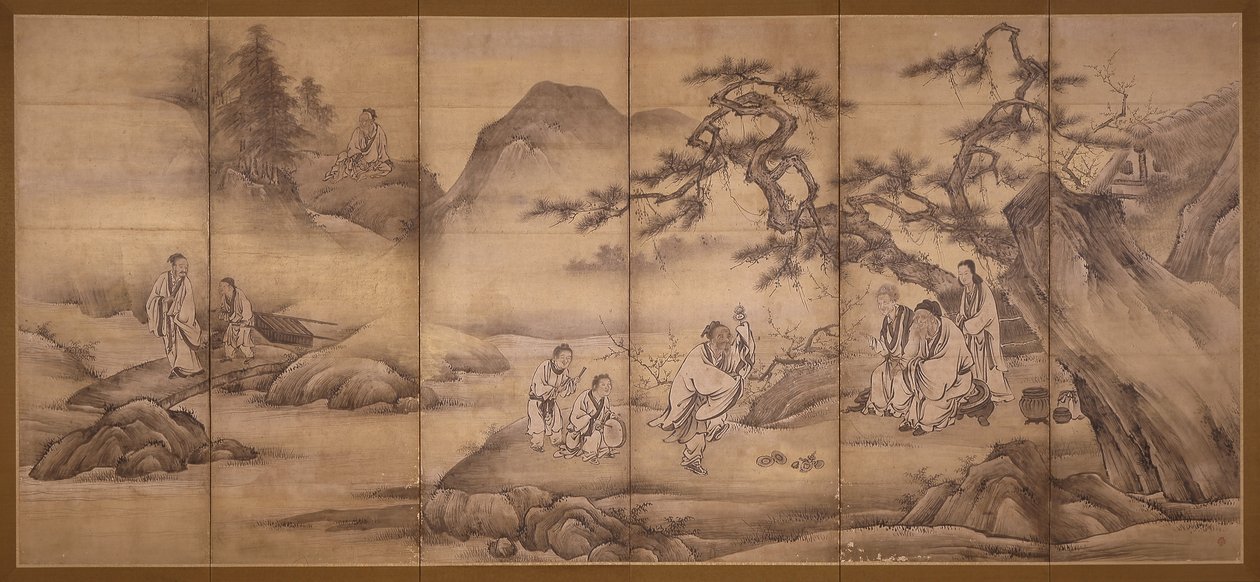 Scenes From 24 Paragons Of Filial Piety by Motonobu Kano