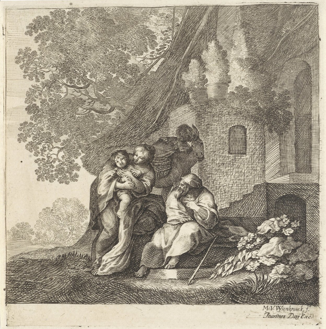 Return of the Holy Family from Egypt by Moyses van Wtenbrouck
