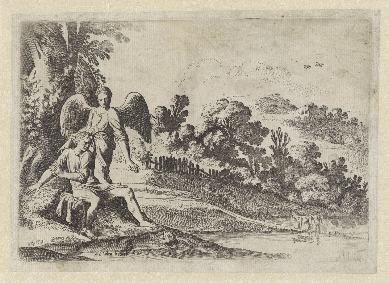 Tobias Frightened by the Fish by Moyses van Wtenbrouck