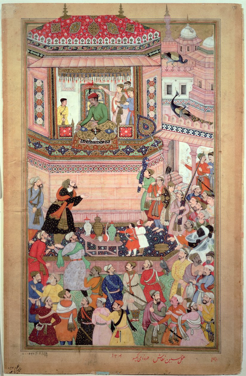 Akbar giving an audience, from the 