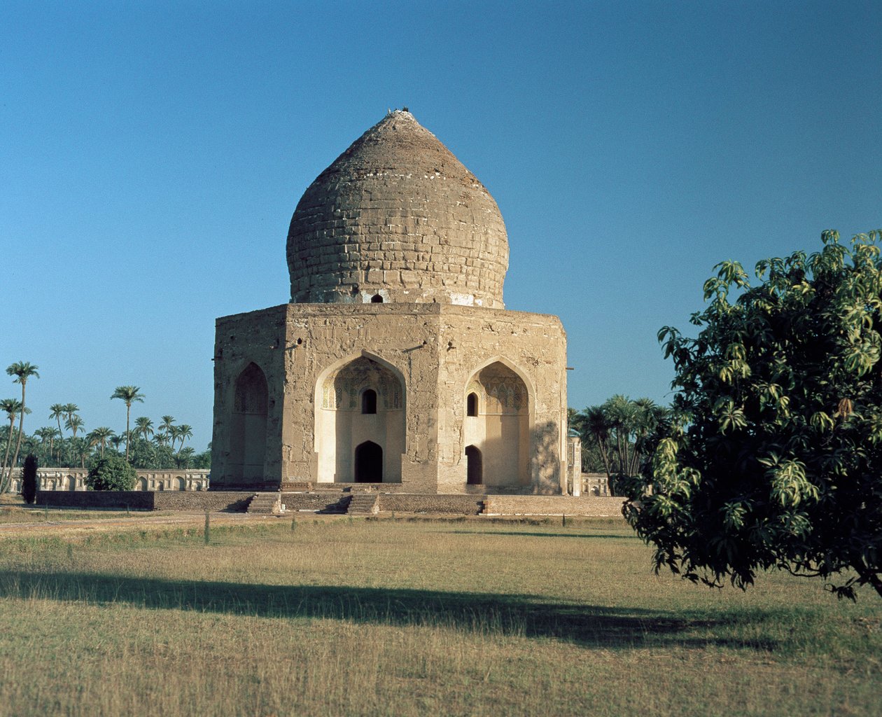 View of the mausoleum of Asif Khan located in Shahdara Bagh by Mughal School