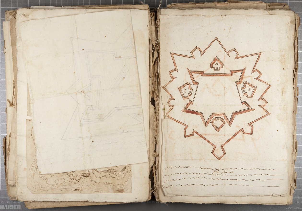 Portfolio of Drawings by Mutio Oddi of Urbino and Others - Po Fume by Muzio Oddi
