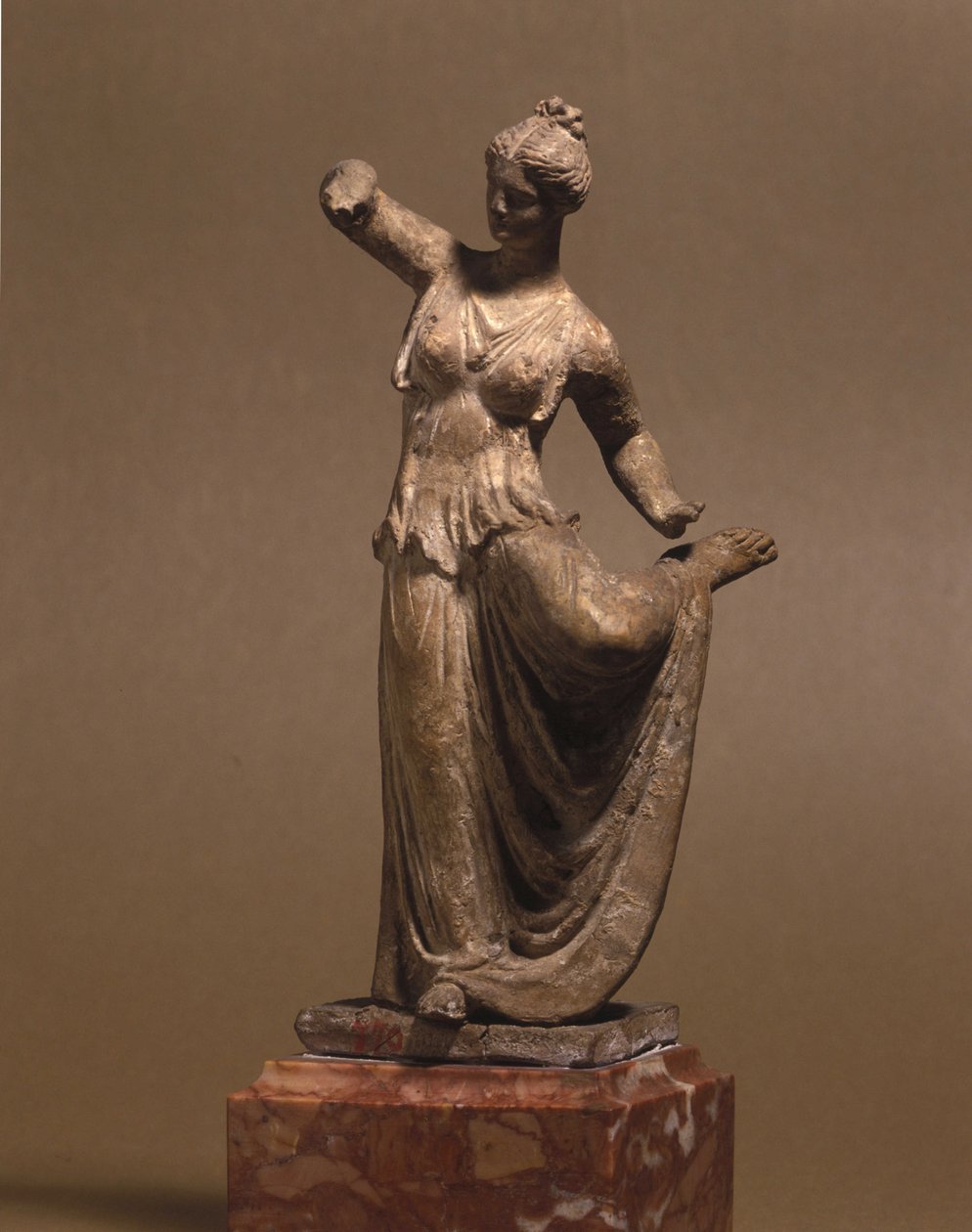 Mycenaean civilization: Tanagra dancer, 3rd century BC, Museo della Scala, Milan by Mycenaean Mycenaean