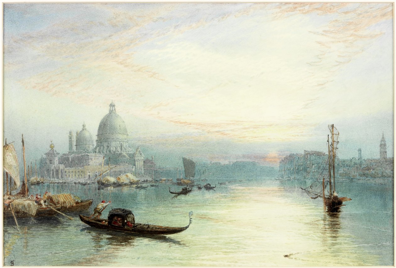 Entrance to the Grand Canal, Venice by Myles Birket Foster