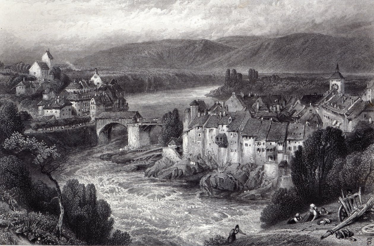 Lauffenberg, Engraved by E.P. Brandard by Myles Birket Foster