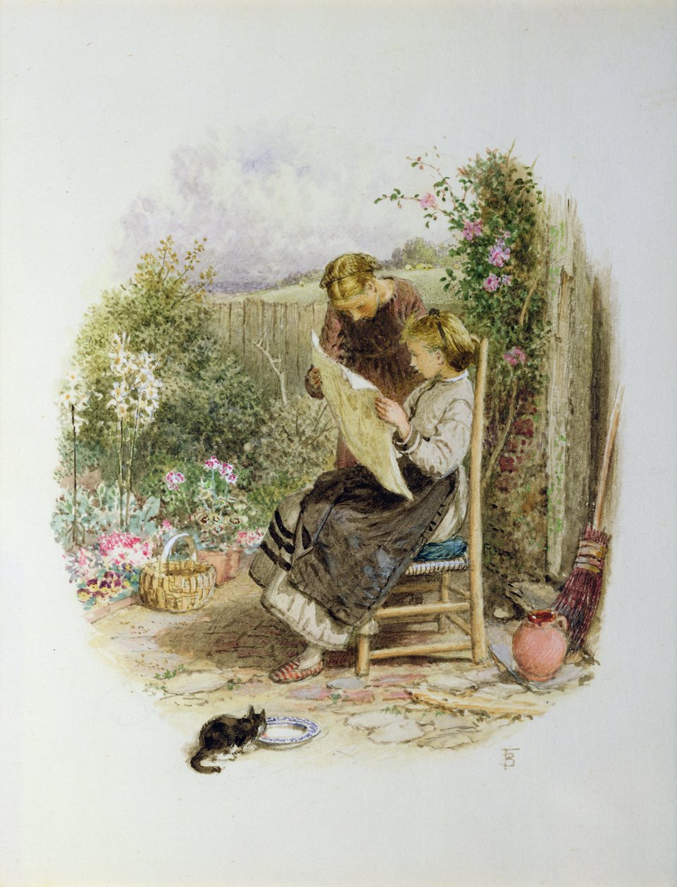 Morning News by Myles Birket Foster