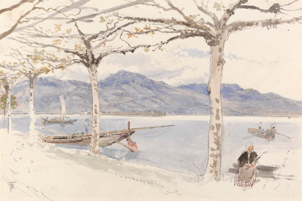 Lago Maggior, Italy by Myles Birket Foster