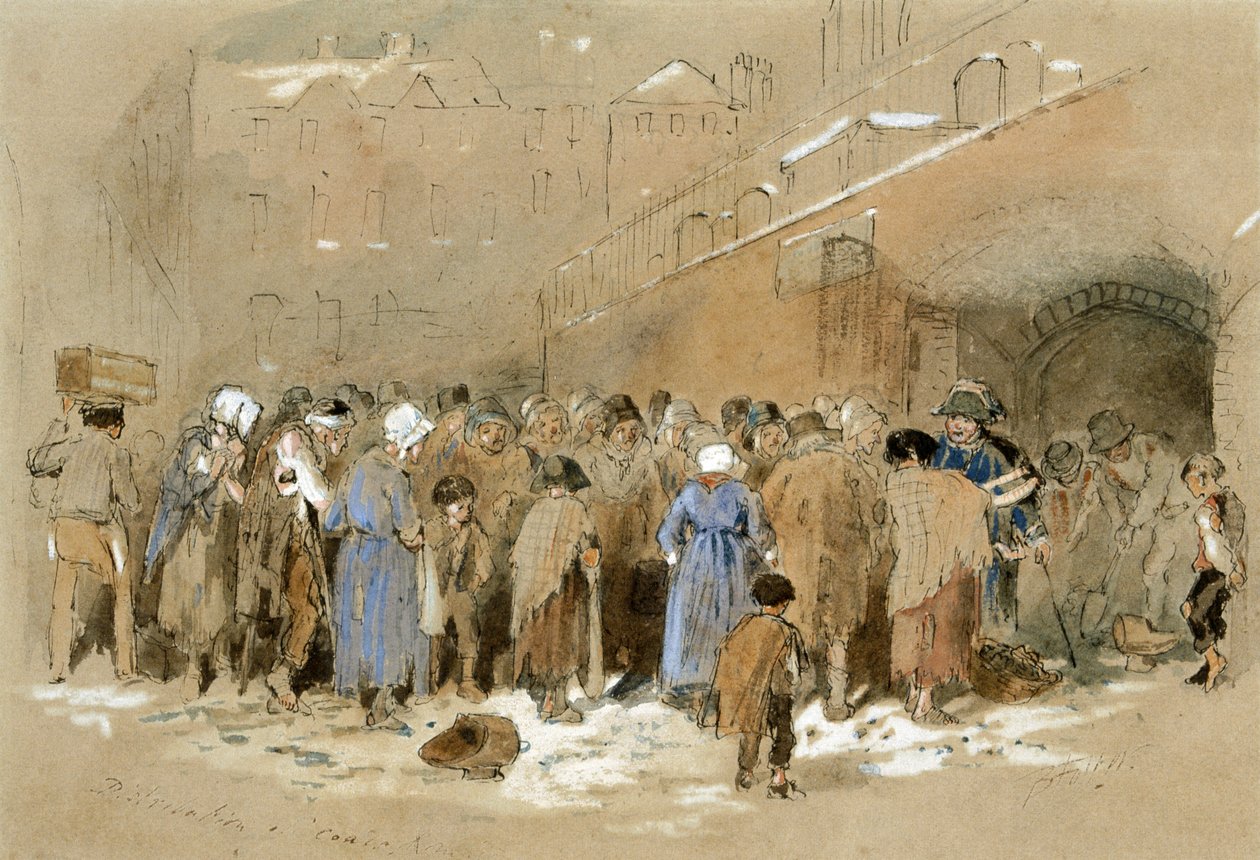 The Distribution of Coals by Myles Birket Foster