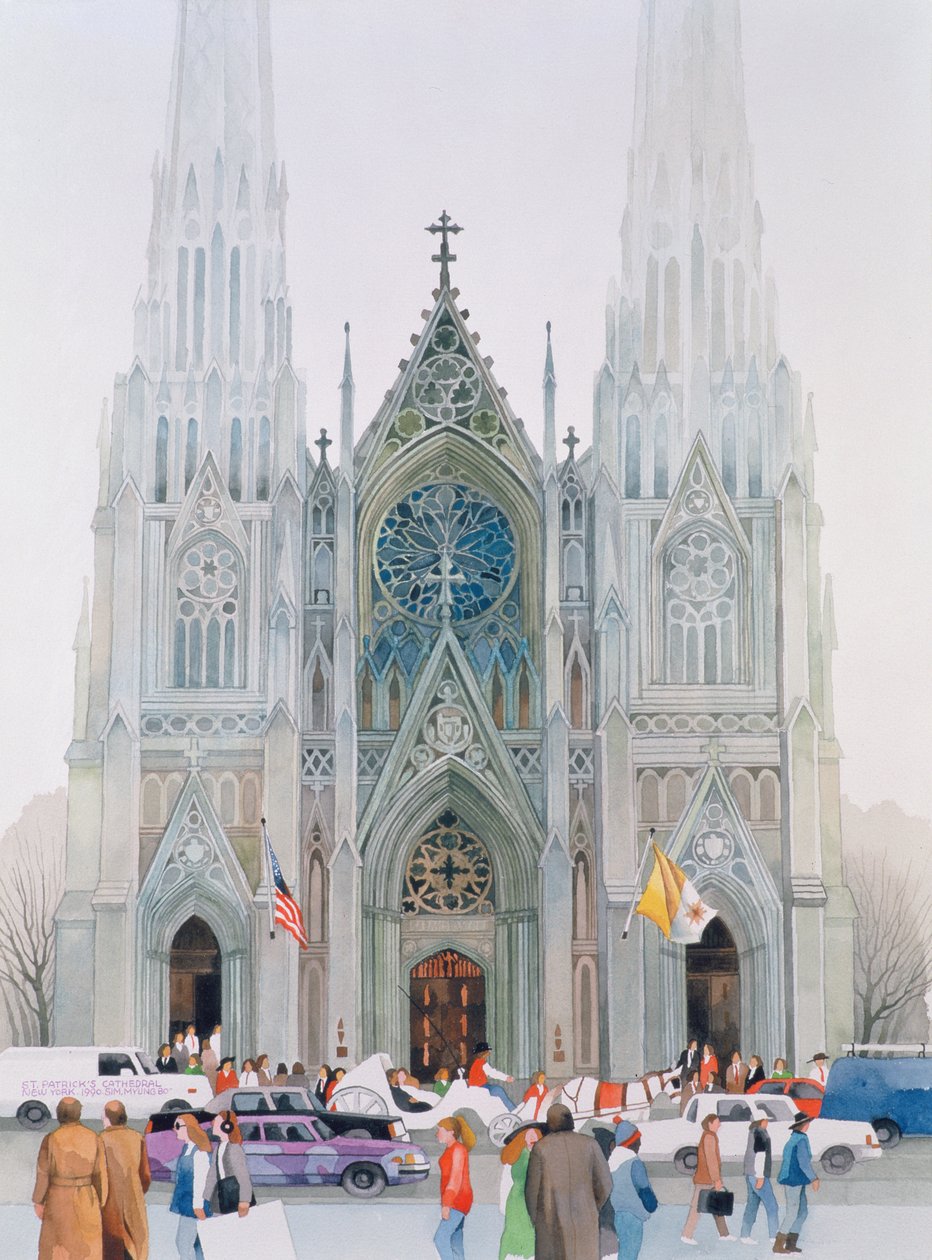 St. Patricks Cathedral, New York, 1990 by Myung Bo Sim