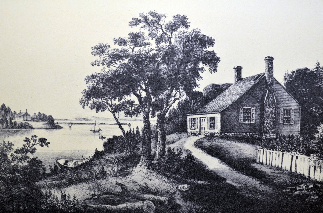 The Birth-Place of Washington by N. and Ives, J.M. Currier