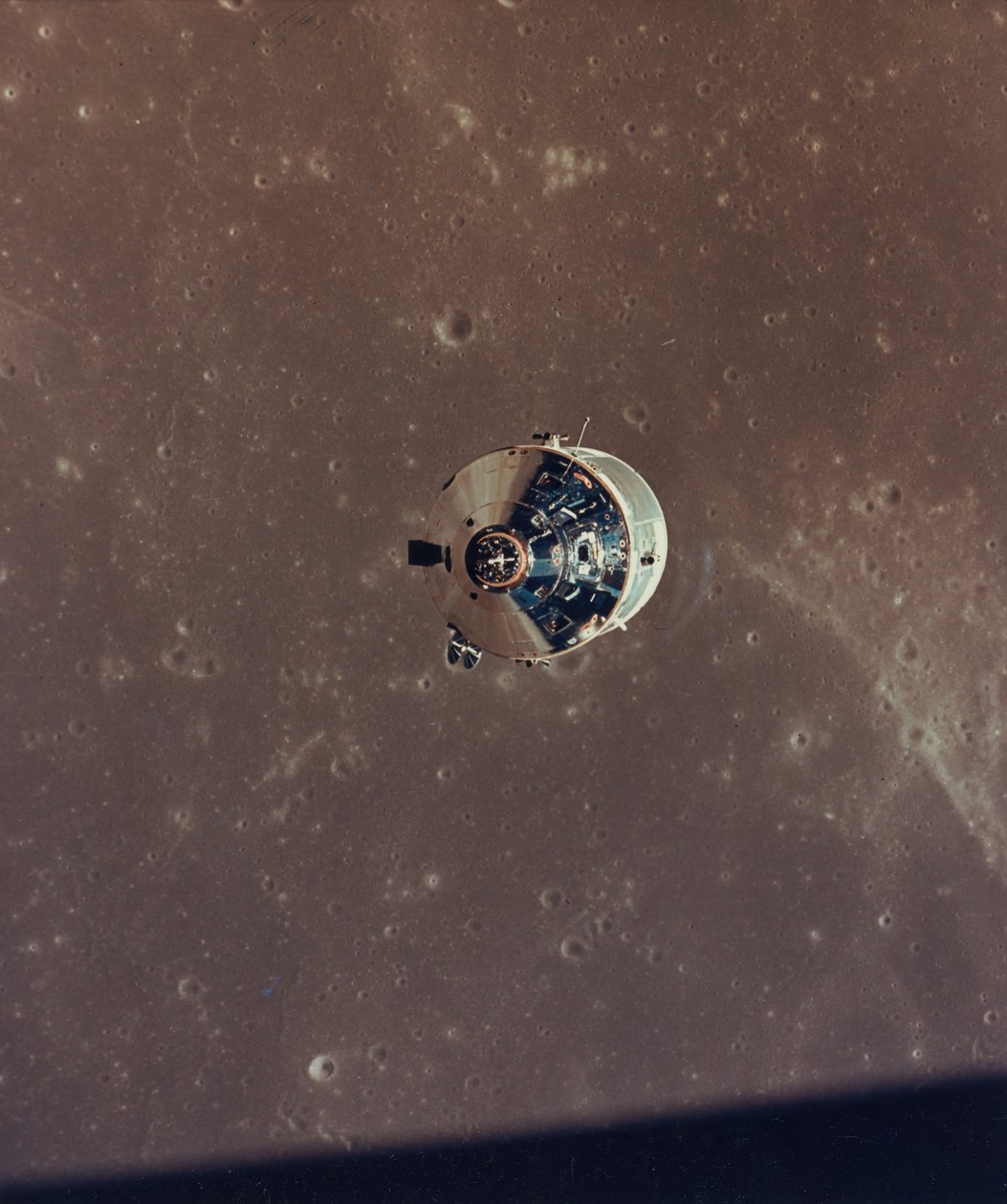 Apollo 11 Command and Service Modules Photographed from the Lunar Module in Orbit, 1969 by NASA Images