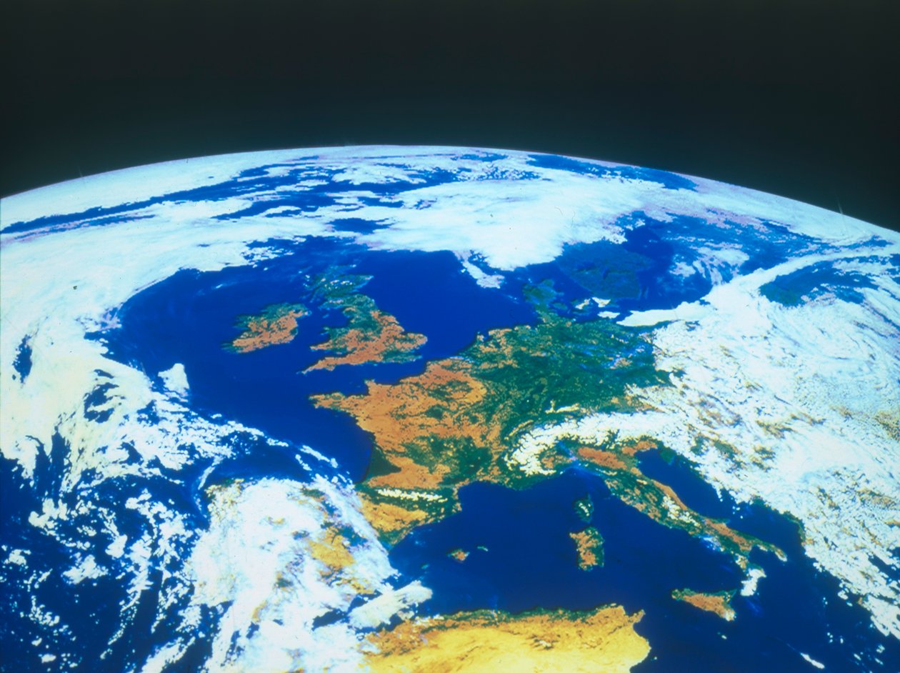Earth from Space - Europe Seen from a Satellite, 1980s by NASA Images