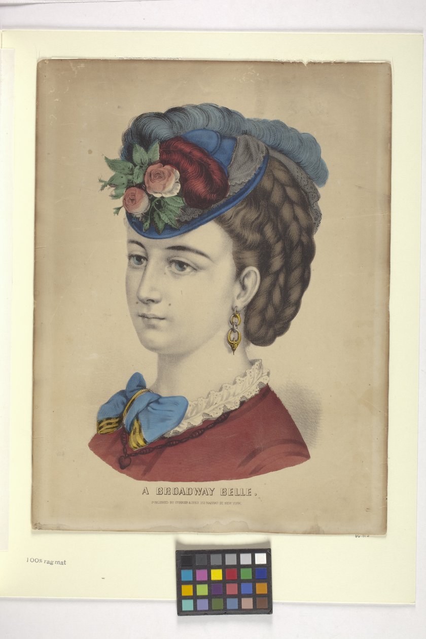 A Broadway Belle by N. and Ives J.M. (1824 95) Currier