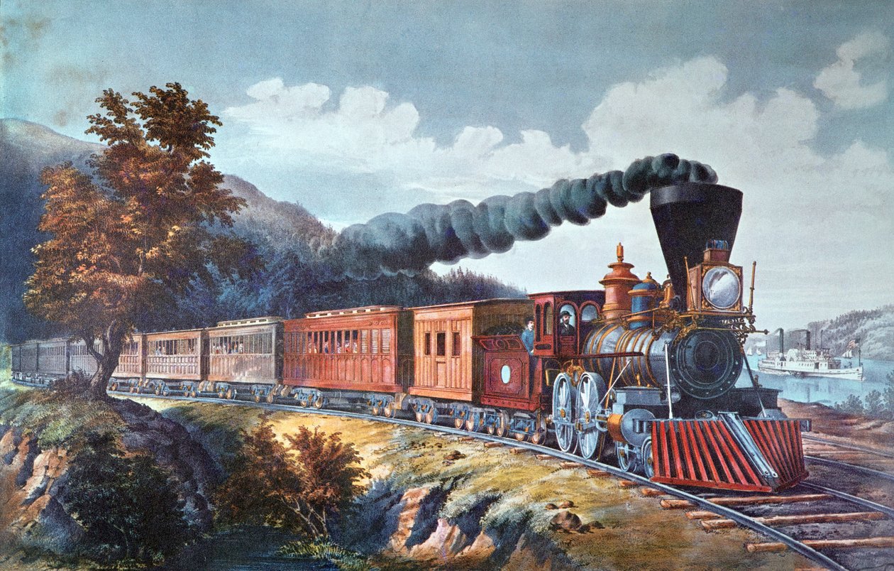 American Express Train by Currier and Ives