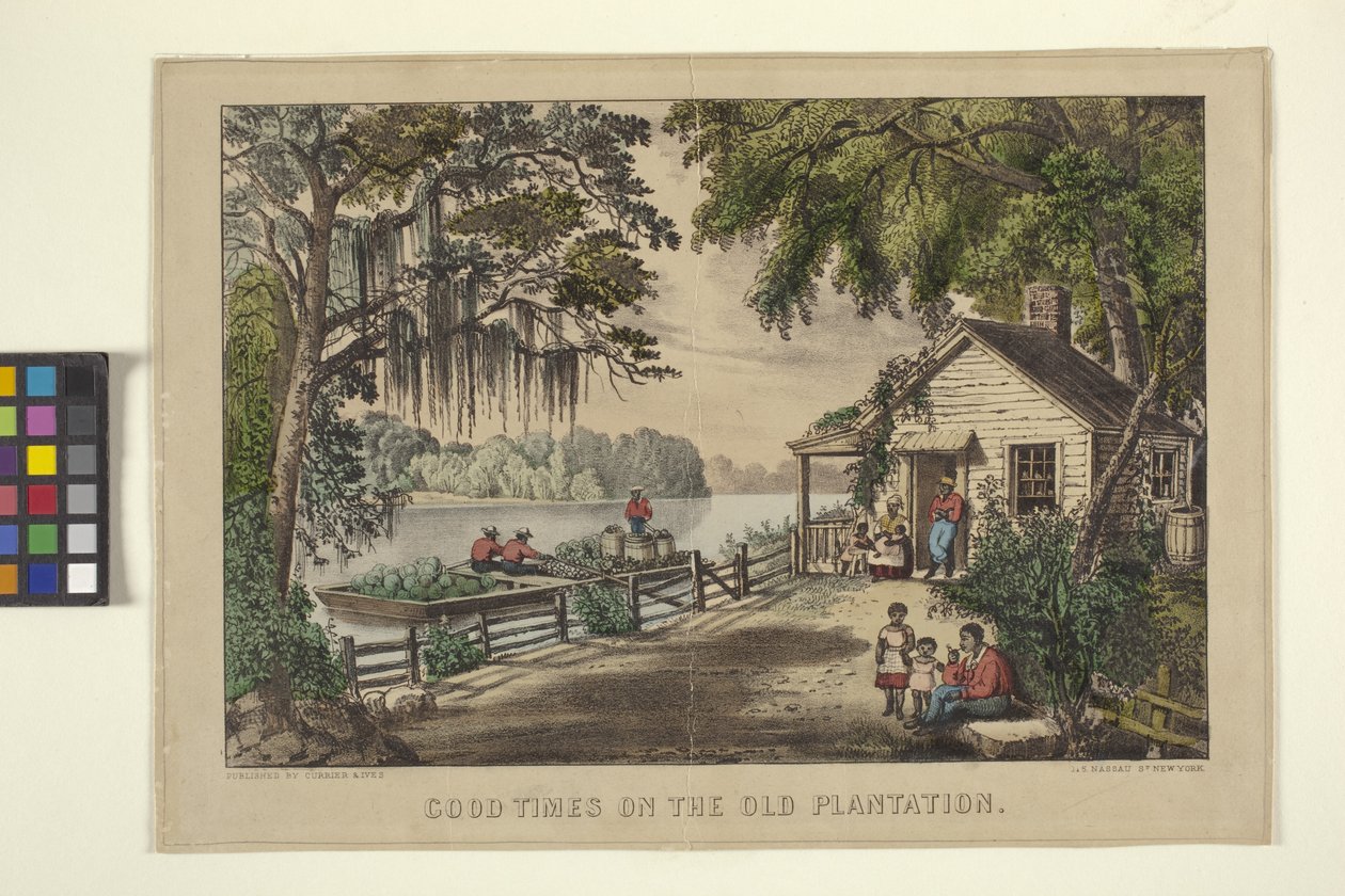 Good Times On The Old Plantation by N. and Ives J.M. (1824 95) Currier