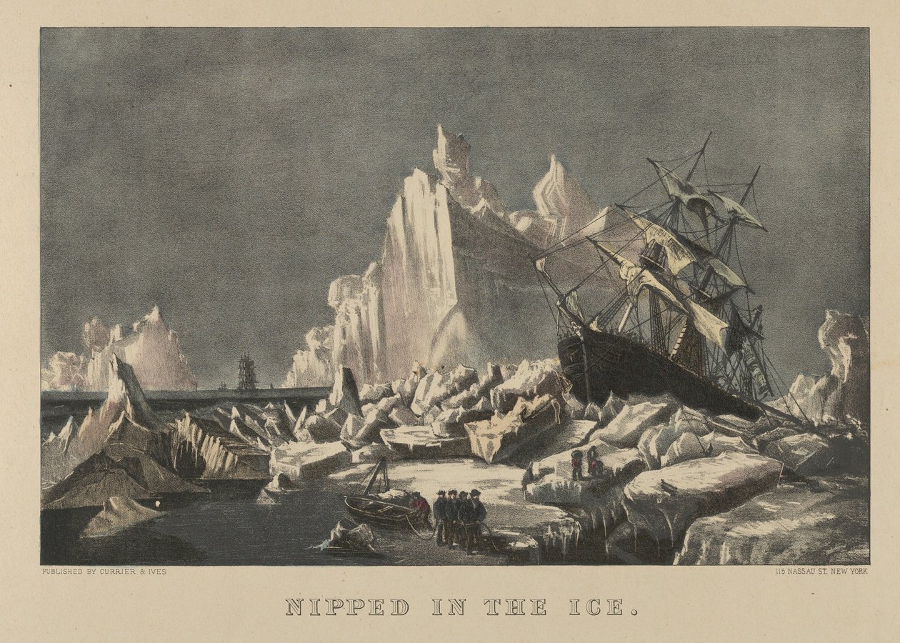 Nipped in the Ice by Currier and Ives