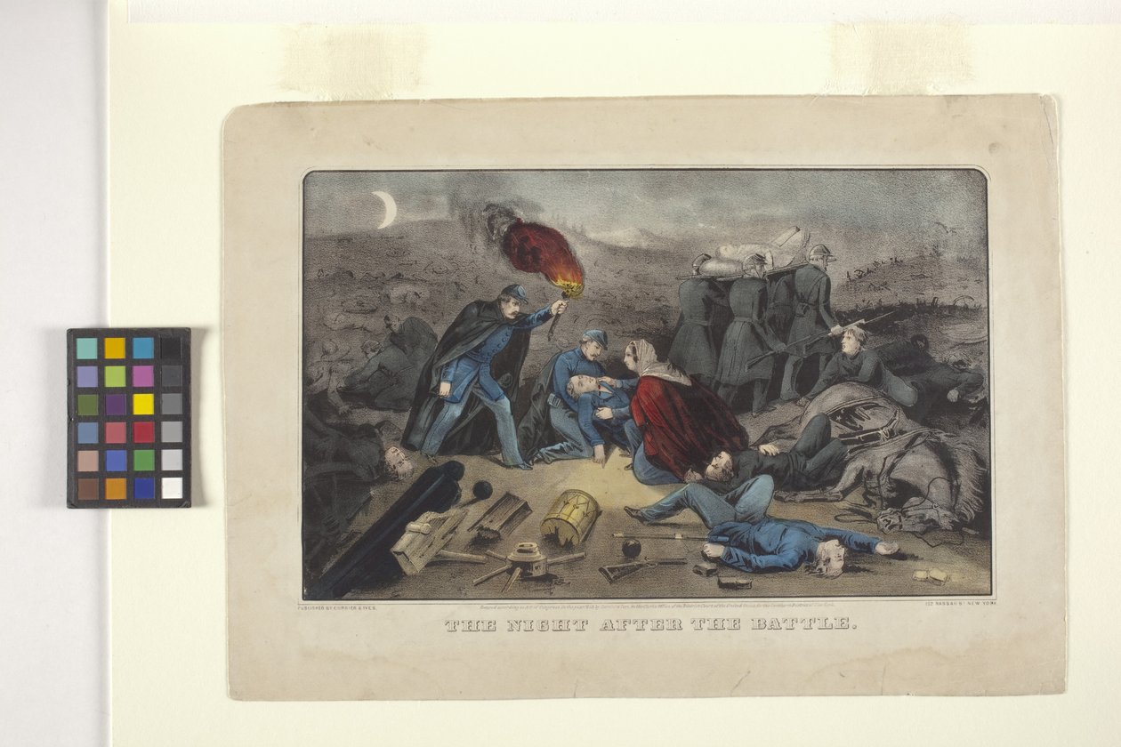 The Night After The Battle by N. and Ives J.M. (1824 95) Currier