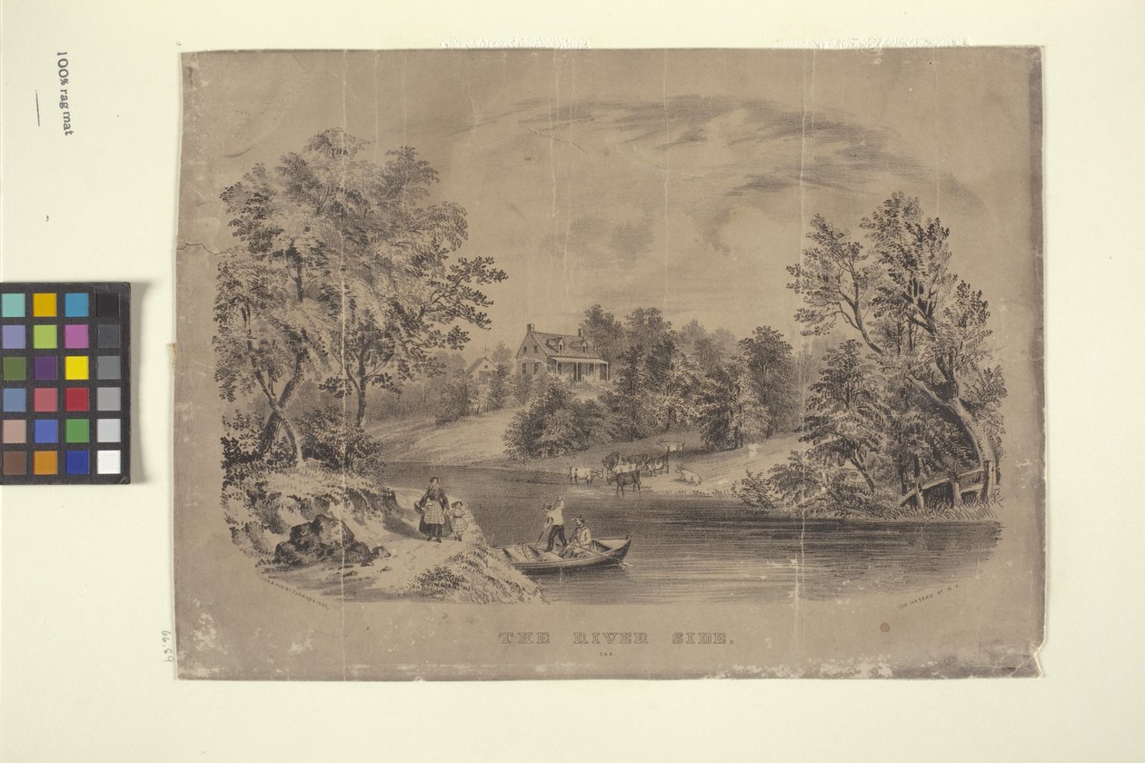 The River Side by N. and Ives J.M. (1824 95) Currier