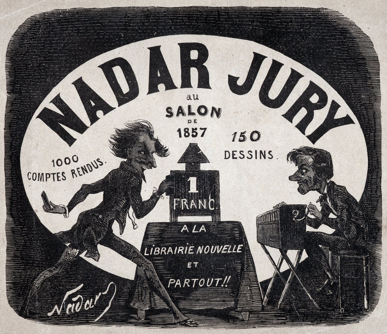 Album Nadar jury at the salon of 1857 by Nadar