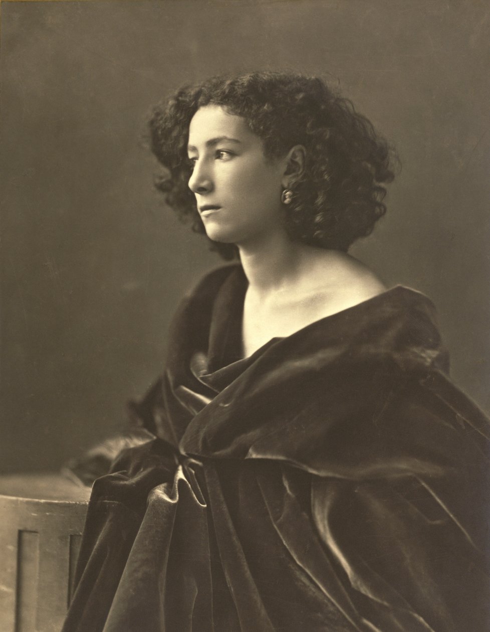 Sarah Bernhardt (1844-1924) French actress by Nadar
