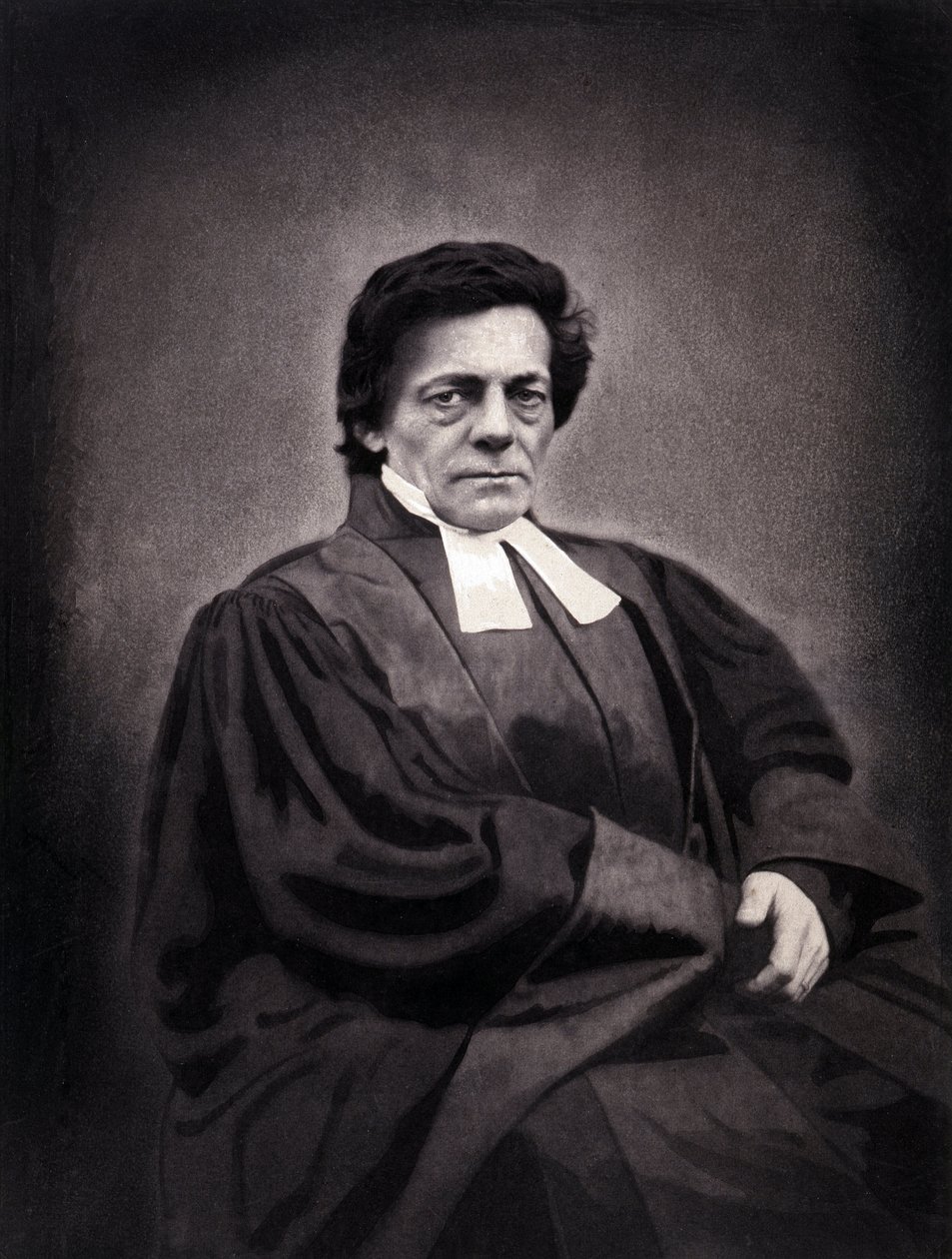 Portrait of Alphonse Monod, pastor of Swiss origin (1802-1856) by Nadar
