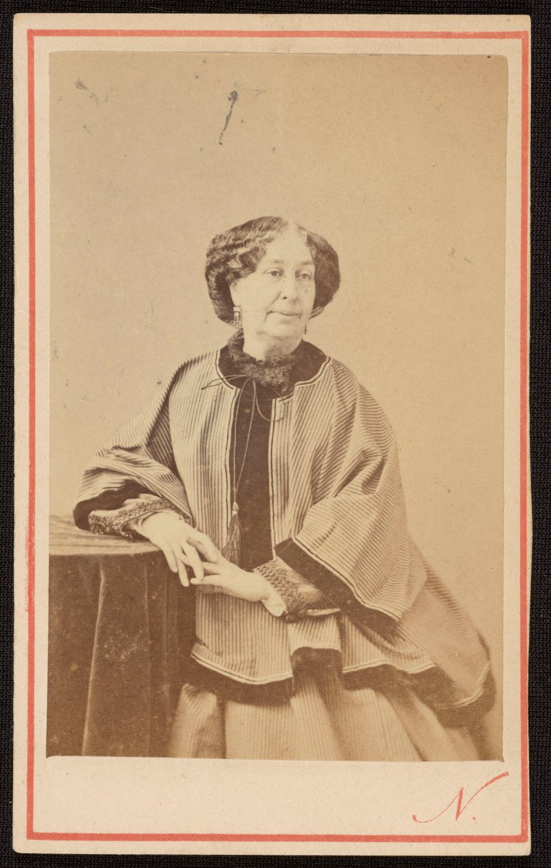 Portrait of George Sand (1804 - 1876), French Writer in the Studio by Nadar