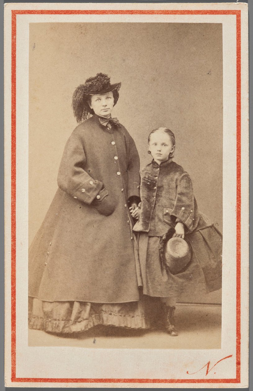 Portrait of Jadwiga Garczyńska, née Pruszak (1834-1917), with her daughter by Nadar