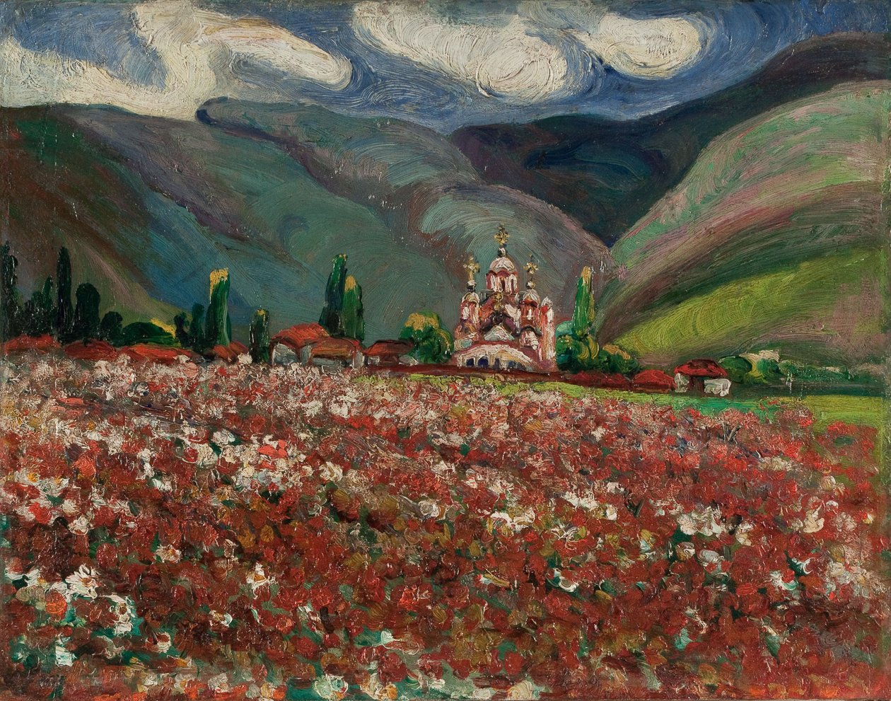 Kosovo Peonies by Nadežda Petrović