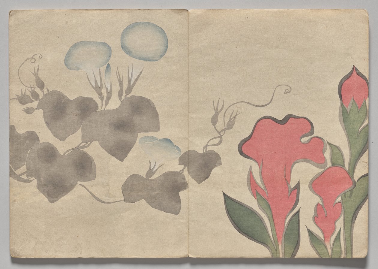 Scene from The Kōrin Picture Book (Volume 1) by Nakamura Hochu