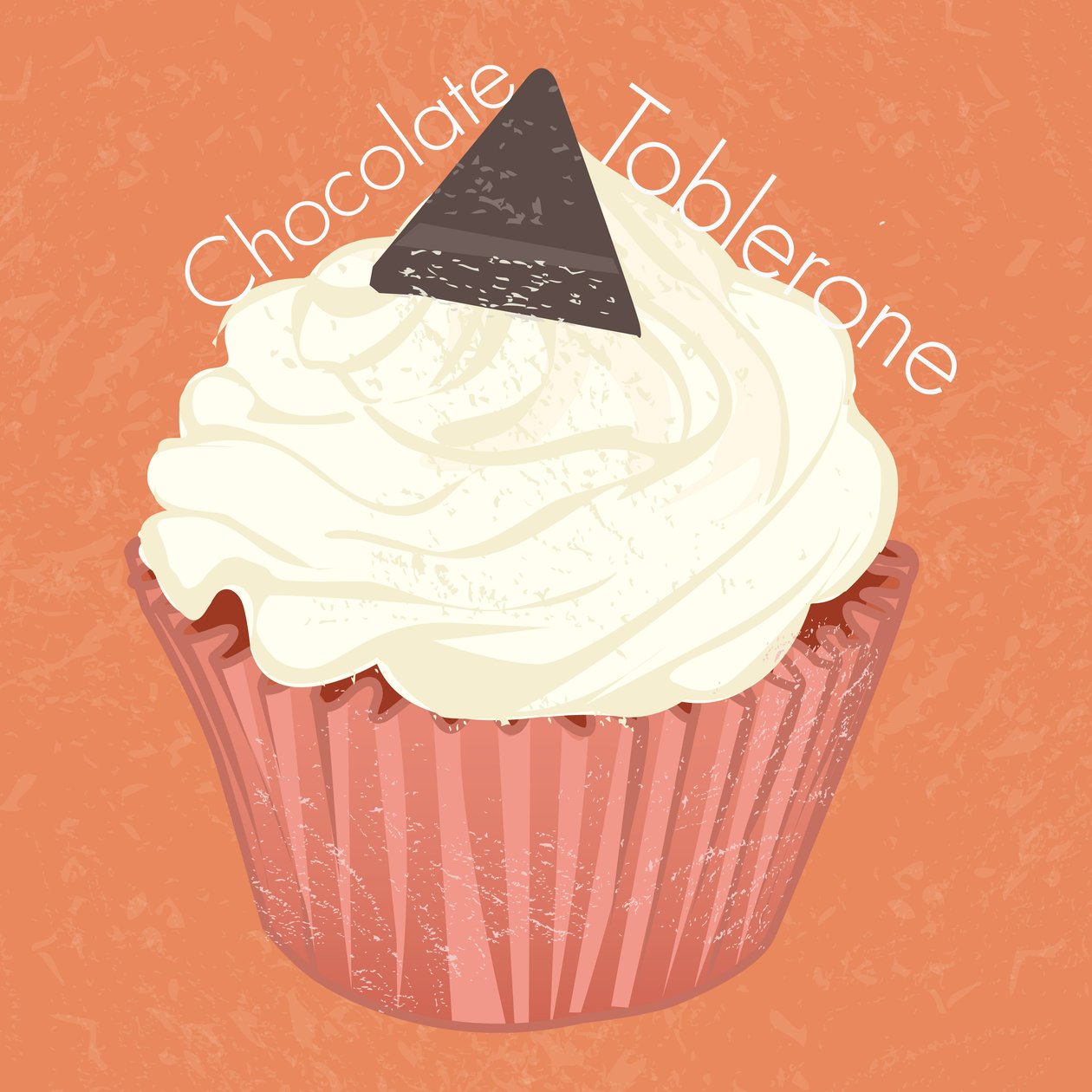 Chocoate Toblerone Cup Cake, 2019 by Nancy Moniz Charalambous