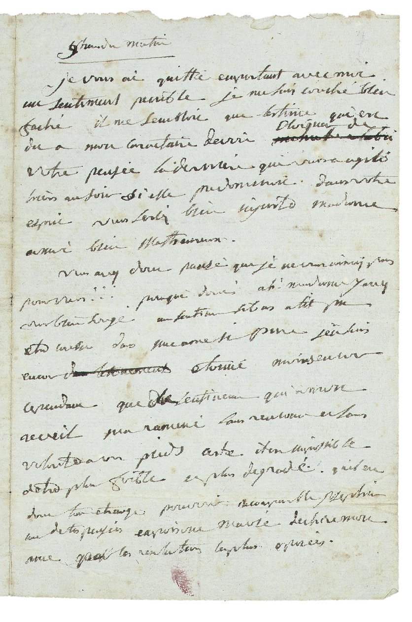 Letter to Josephine de Beauharnais by Napoleon Bonaparte