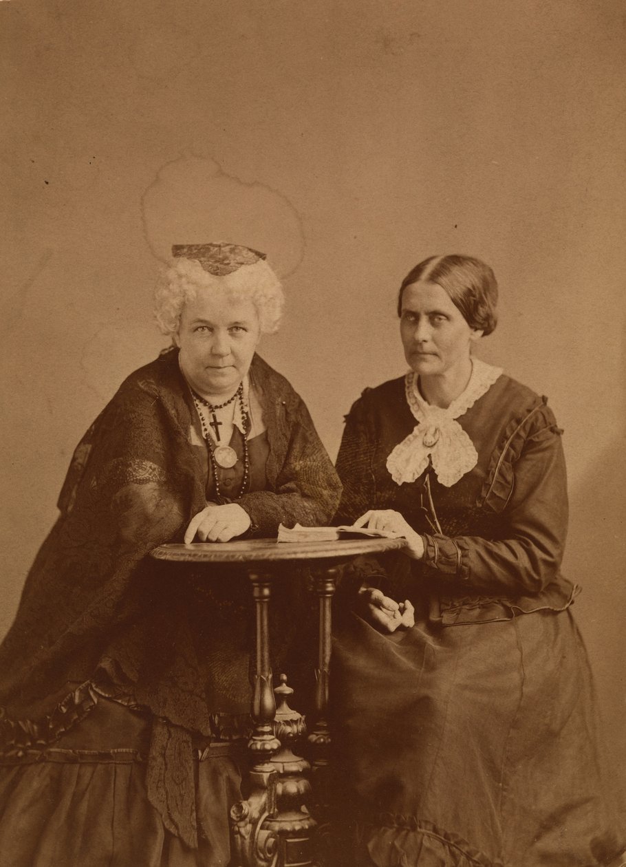 Elizabeth Cady Stanton and Susan B. Anthony by Napoleon Sarony